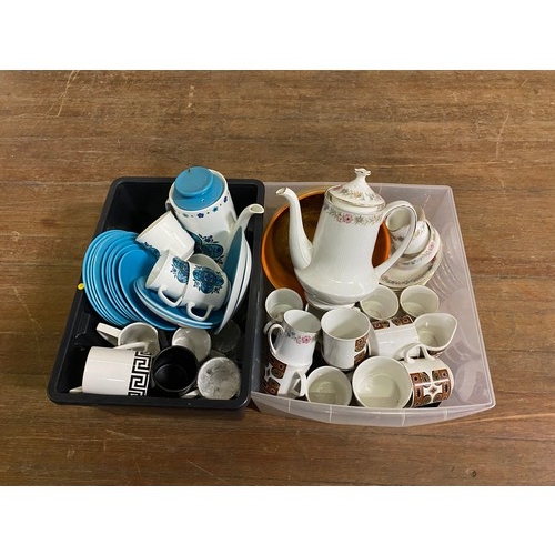 81 - 2 boxes of vintage tea ware.