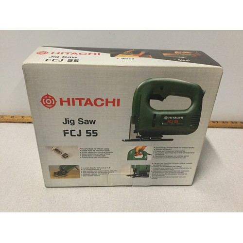 84 - New boxed Hitachi 55mm jigsaw.