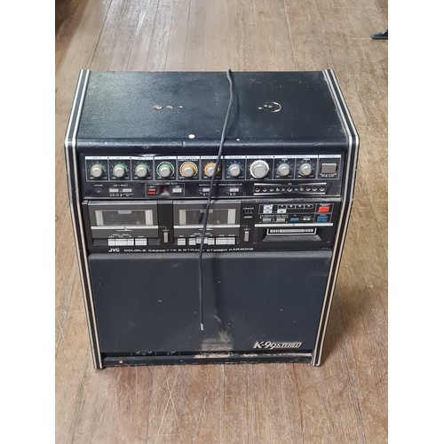 86 - JVC K-99 Stereo double cassette 8 track karaoke.