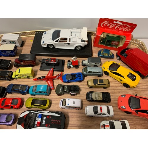 104 - Selection of play worn model cars.