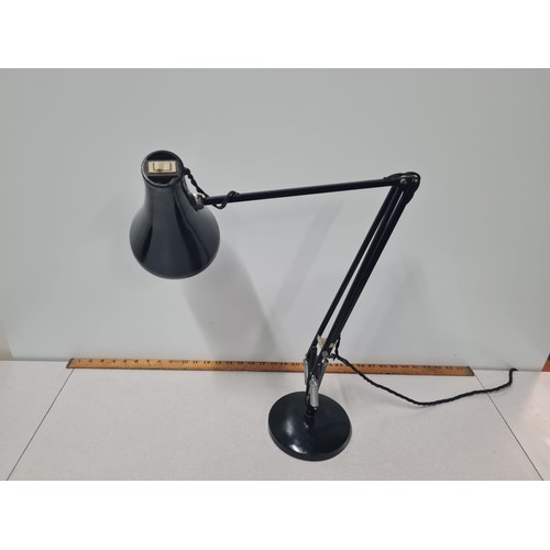 8 - Original Herbert Terry black Anglepoise lamp.