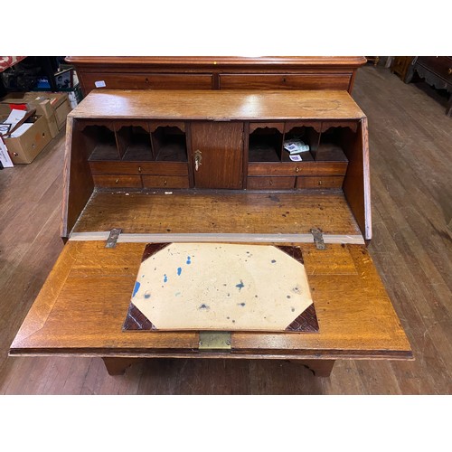 241 - Vintage writing bureau with brass hardware.
108cm h x 77cm l x 40cm d