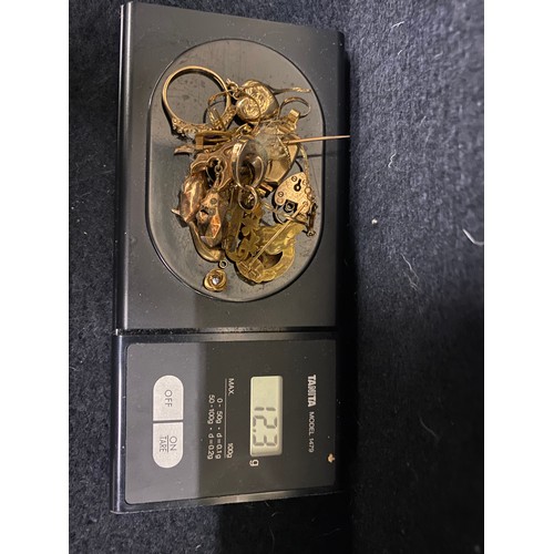 153 - quantity of scrap gold 
12.3 grams