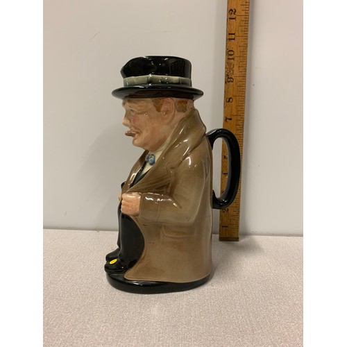 33 - Royal Doulton Winston Churchill Toby jug.
22cm Tall