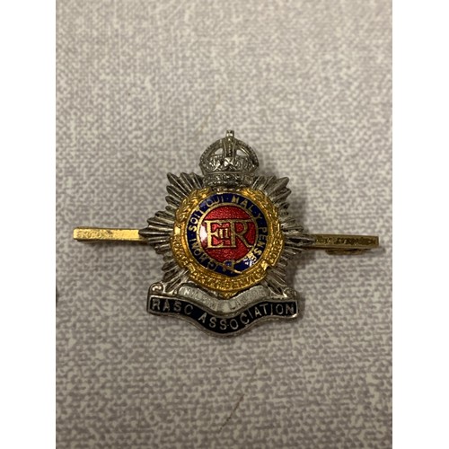 113 - 3 x military badges to include WW1 Royal Army service and Royal Artillery.