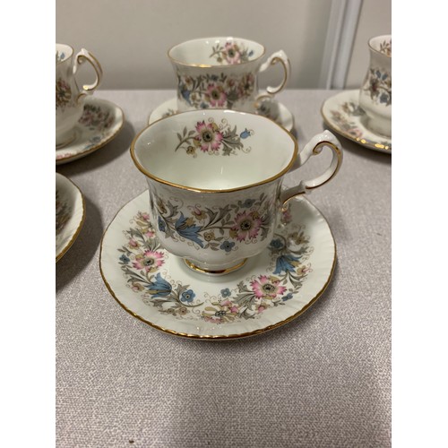 127 - 2 part tea sets - Paragon Meadowvale and Royal Stafford.