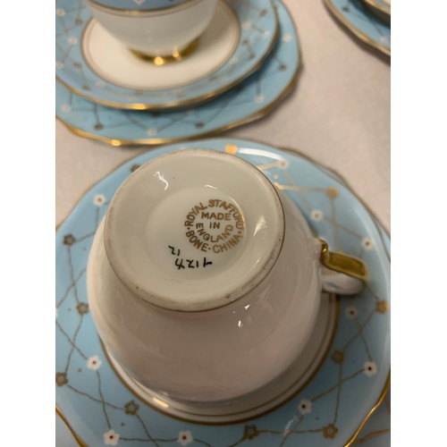 127 - 2 part tea sets - Paragon Meadowvale and Royal Stafford.