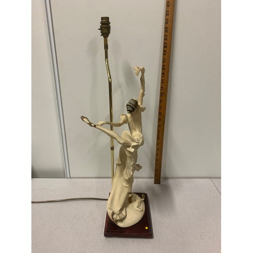 131 - Giuseppe Armani Florence signed ballerina figurine lamp.
66cm h