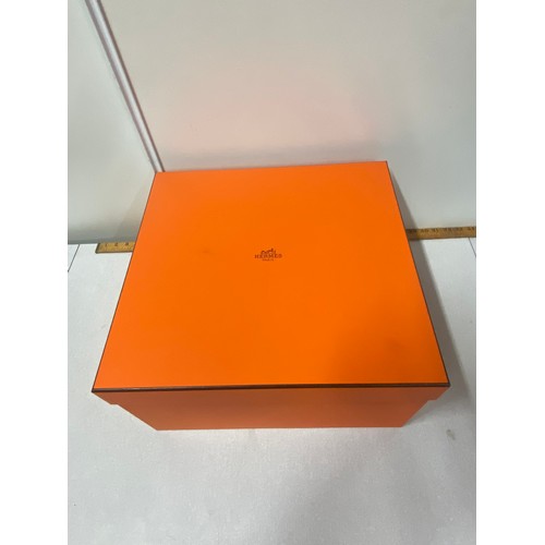 21 - Very large Hermes gift box.
42cm l x 40cm d x 23cm h