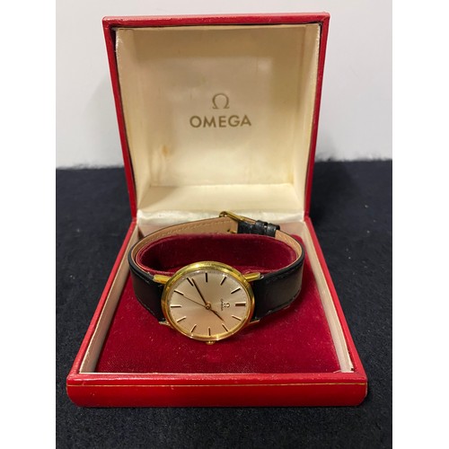 59 - 1965 Gents Gold plated Omega with original box
working