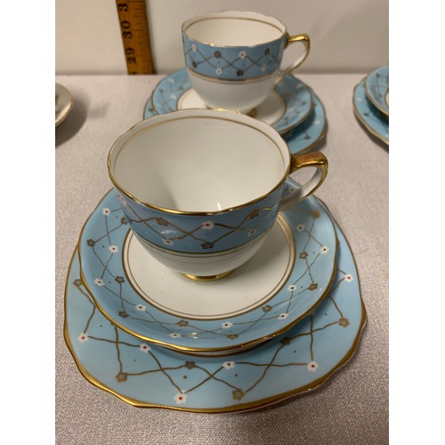 127 - 2 part tea sets - Paragon Meadowvale and Royal Stafford.