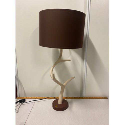 3 - Modern antler design table lamp.
73cm inc shade