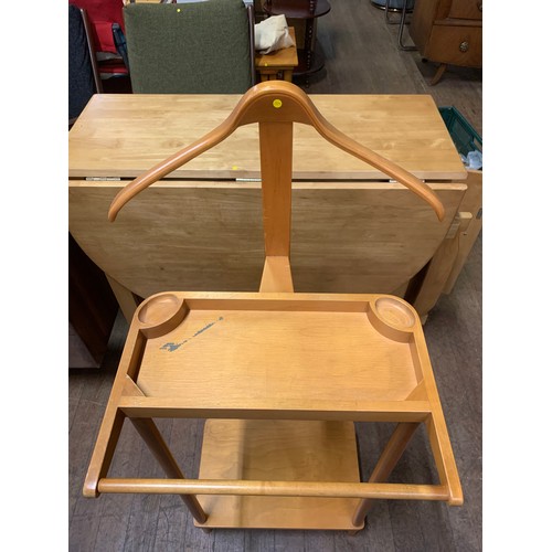 13 - Vintage teak Gentleman's Valet/butler stand.