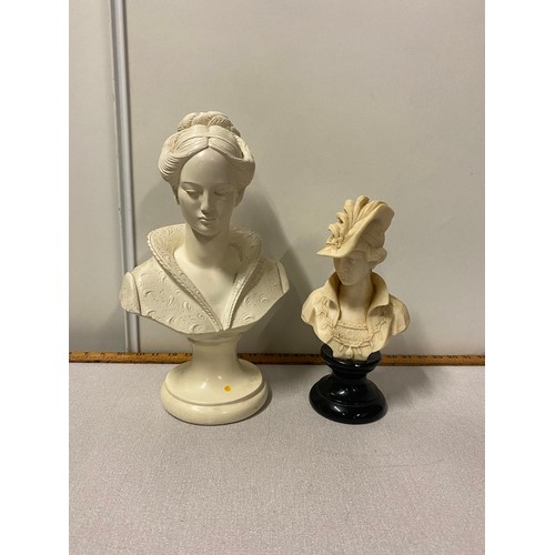 20 - 2 x antique style busts.
Tallest 37cm