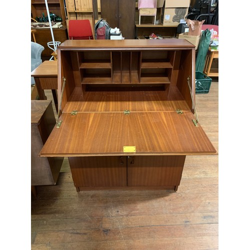 350 - Mid Century Remploy writing bureau.
102cm h x 76cm l x 30cm d