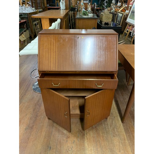 350 - Mid Century Remploy writing bureau.
102cm h x 76cm l x 30cm d