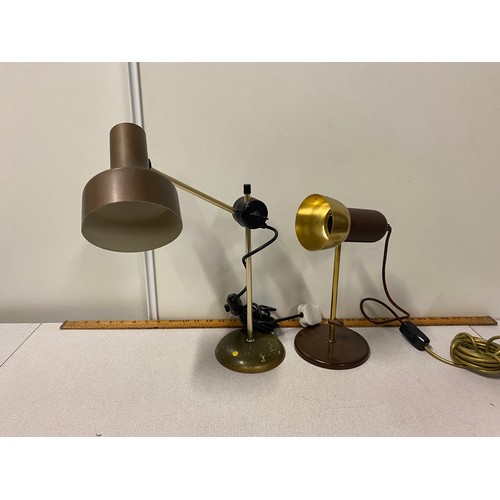 45 - 2 x Mid century desk lamps.