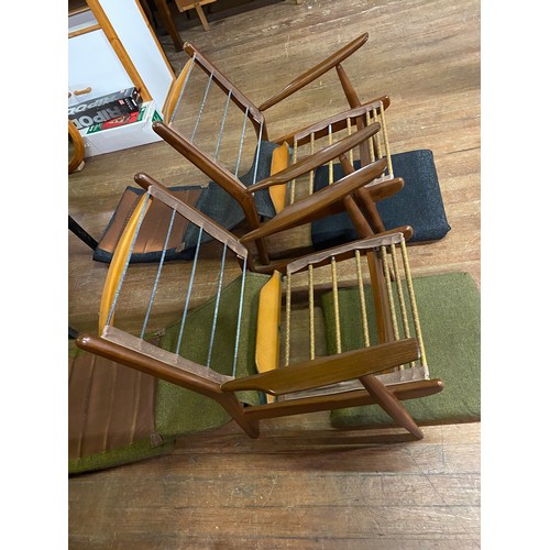 356 - Pair of 1960's Scandart armchairs in original upholstery.