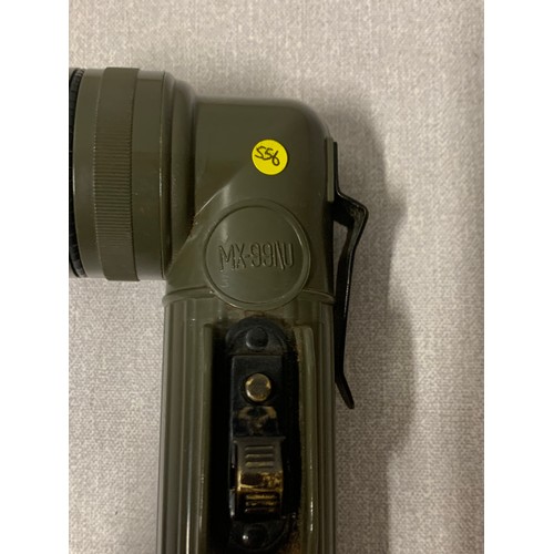 175 - U.S. Fulton angle head military torch.