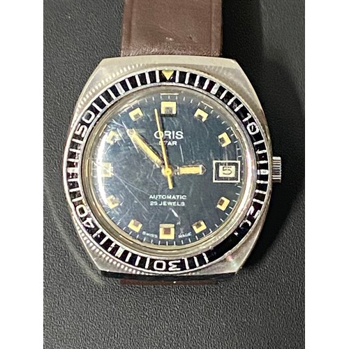 95 - Vintage rare Oris star Gents sport dive watch wrist watch. 25 Jewel.