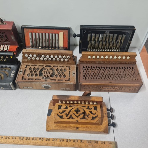 247 - Selection of vintage accordion parts.