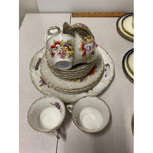 378 - Selection of vintage tea ware to include plant tuscan etc.