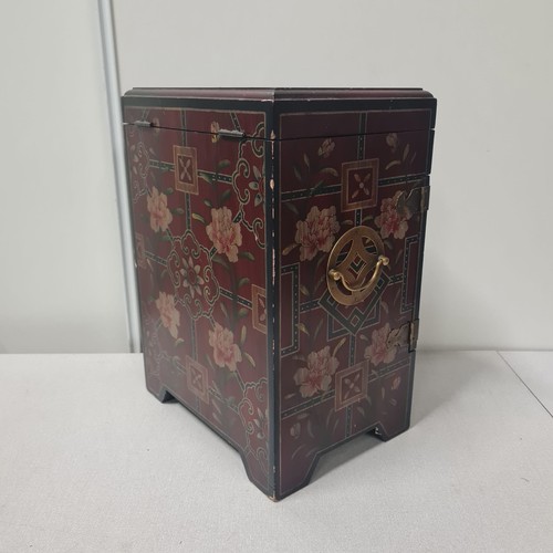 5 - Large Oriental style jewellery box.
38cm h x 28cm l