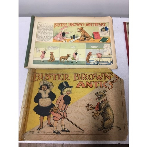 40 - 2 1930's Books - Buster Brown's Antics along with Philips Popular Manikin by W.S. Furneaux.