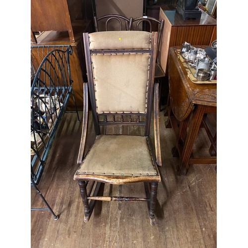 133 - Victorian rocking chair.