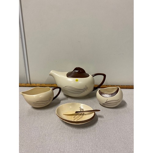 77 - 5 piece Carlton Ware tea set.