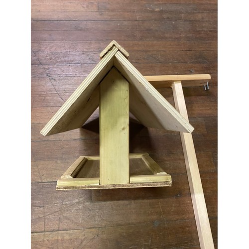 433 - Wooden garden bird house.