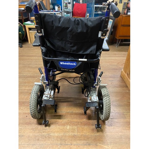 440 - Wheel Tech Energi Enigma Electric Folding Wheelchair with batteries (needs bracket for battery no ch... 