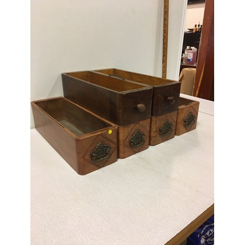 17 - 6 x vintage Singer Treadle Sewing Machine Drawers.