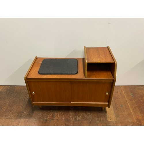 31 - Mid century telephone table/seat.
60cm h x 76cm l x 38cm d