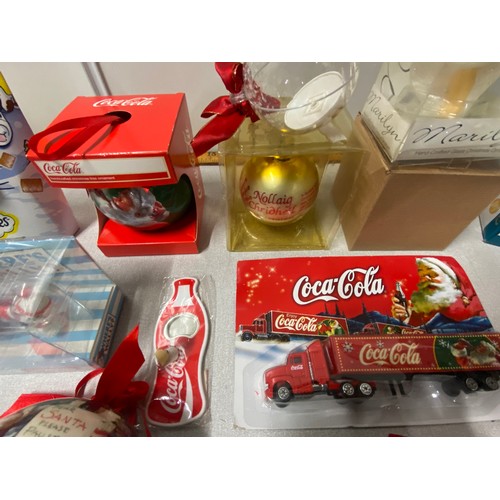 83 - Selection of Coca Cola Christmas decorations etc.