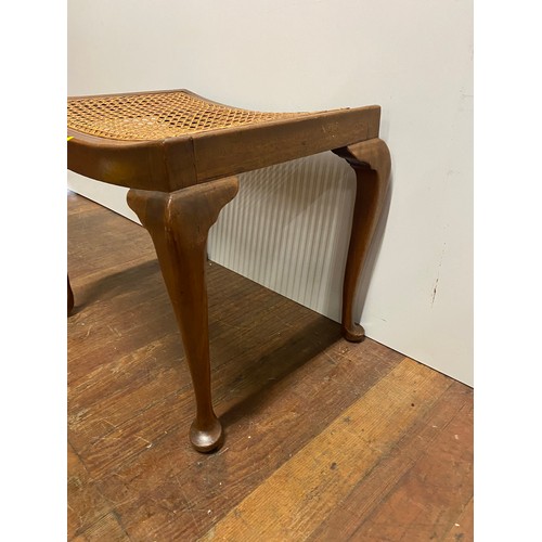 90 - Vintage Berger stool on Queen Ann legs.