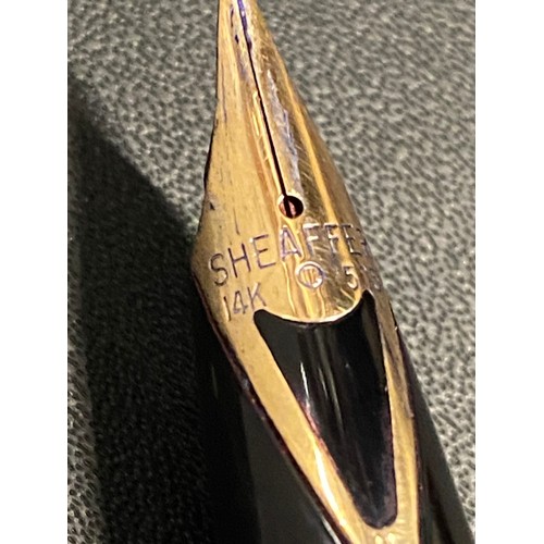 52 - 4 x quality fountain pens - Cross, Parker, Waterman & Sheaffer. Sheaffer has 14k gold nib