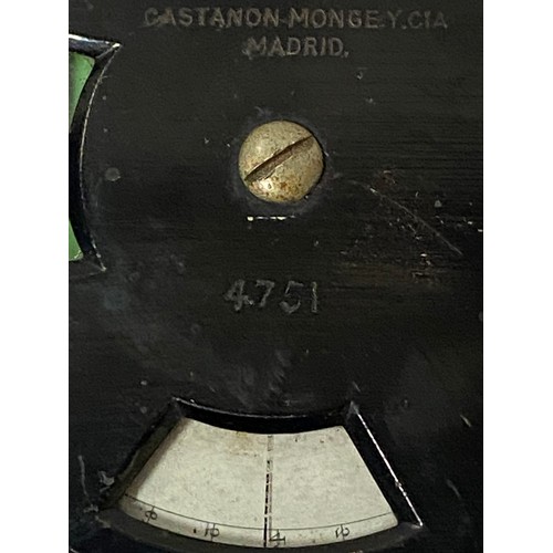 243 - Antique Compass by Francis Barker - Combined Compass and Clinometer No 2154, Patent No 1926, c1890 w... 