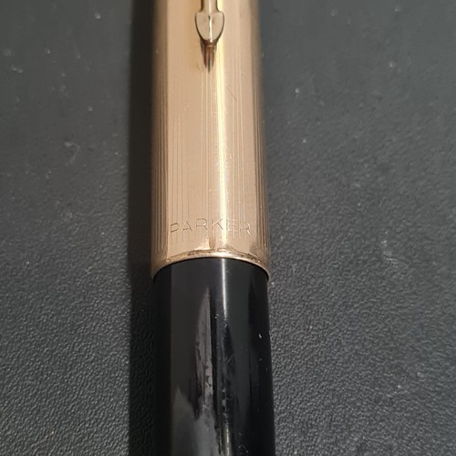 346 - parker 51 12ct rolled gold fountain pen