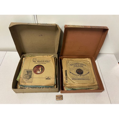 415 - 2 x boxed sets of His Masters Voice gramophone records.