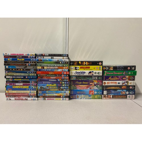 501 - Selection of dvd's some sealed and VHS videos - mostly Disney.