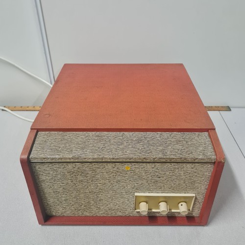 41 - Vintage Ekco record player. Plays but needs some attention.