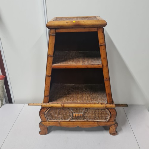 120 - Vintage bamboo and rattan unit.
78cm x 50cm