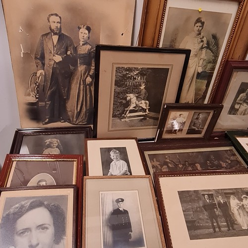 361 - Collection of antique framed photographs.