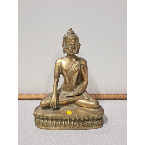 5 - Brass Buddha statue.
20cm h