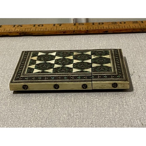 83 - Vintage inlaid card case.