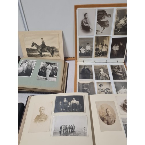 231 - 6 x photo albums filled with large collection of old photographs.