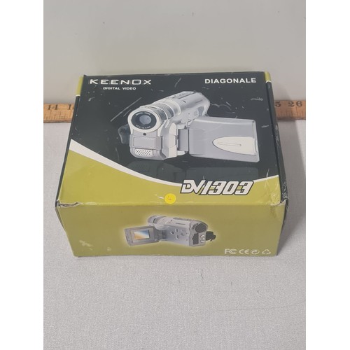 340 - Boxed Keenox digital video camera.