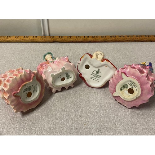 8 - 4 x Small Royal Doulton figures - 2 x Biddy, BoPeep, This Little Pig.