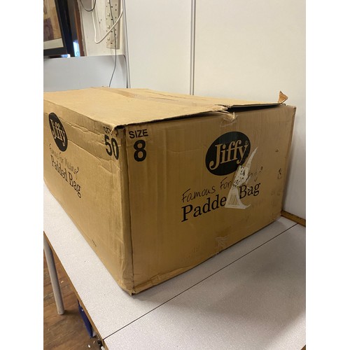 475 - large box of 50 jiffy padded envelopes 
size 8
retail £12 for10